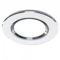 Foco Downlight  LED Ø100Mm Aro Plateado 5W 370-400Lm 30.000H