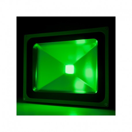 Foco Proyector de LEDs para Exterior BRICO 50W 4250Lm 30.000H Verde