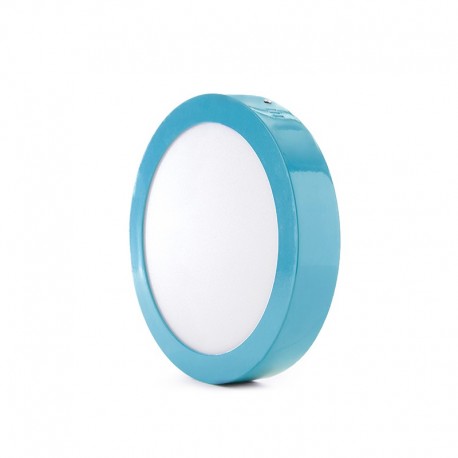 Plafón LED Circular Superficie Ø220Mm 18W 1450Lm 30.000H Azul