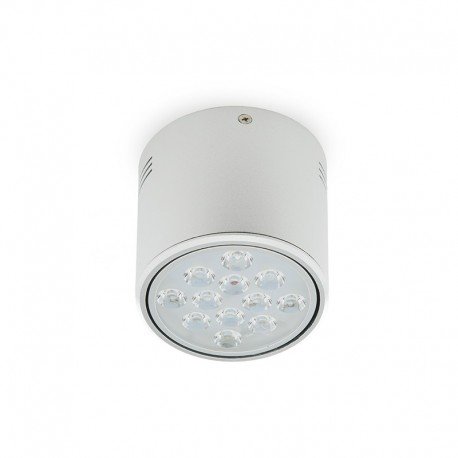 Foco Downlight  LED de Superficie Aluminio 12W 1200Lm 30.000H